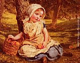 Sophie Gengembre Anderson Canvas Paintings - Windfalls